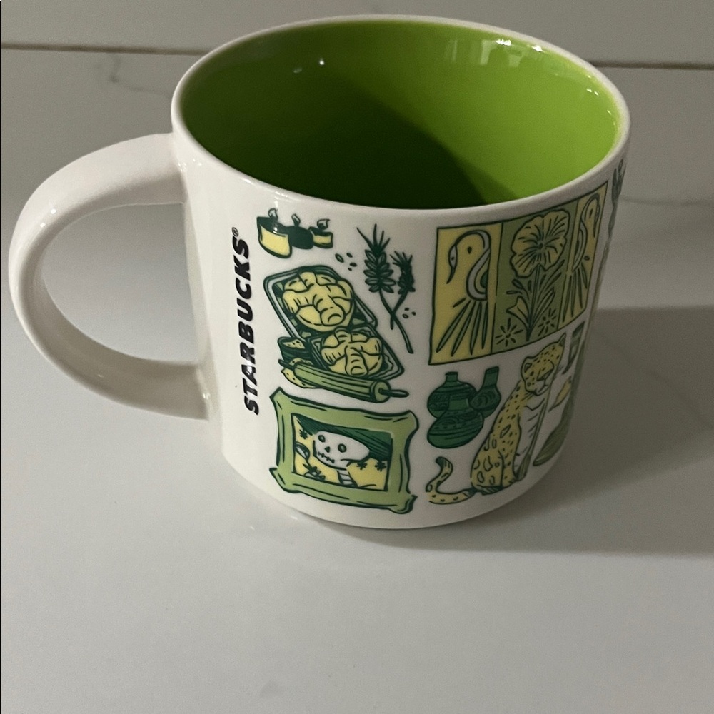Starbucks been there series Mexico Themed Green and White Mug - Picture 4 of 5